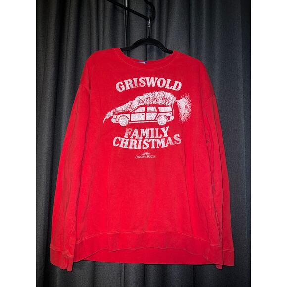 Ugly Christmas Sweater Xmas Sweatshirt Crewneck Size Large Vacation - Picture 1 of 3